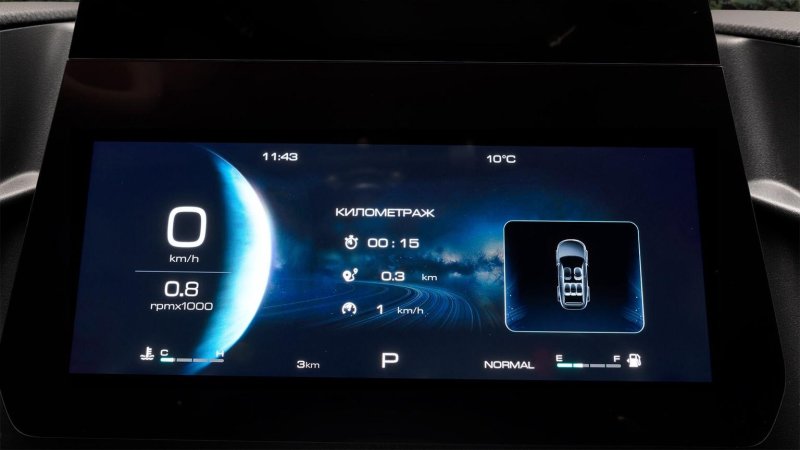 10,25” цифрлық аспаптар тақтасы